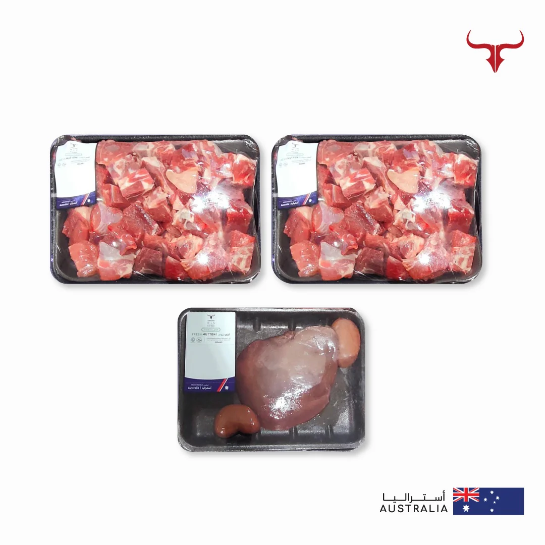 5kg AUS Mutton Bone-in Cubes Box - Image 2