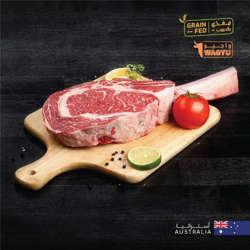 AUS Wagyu Beef Tomahawk MB 4/5 900gm+ x 1 steak - Image 3