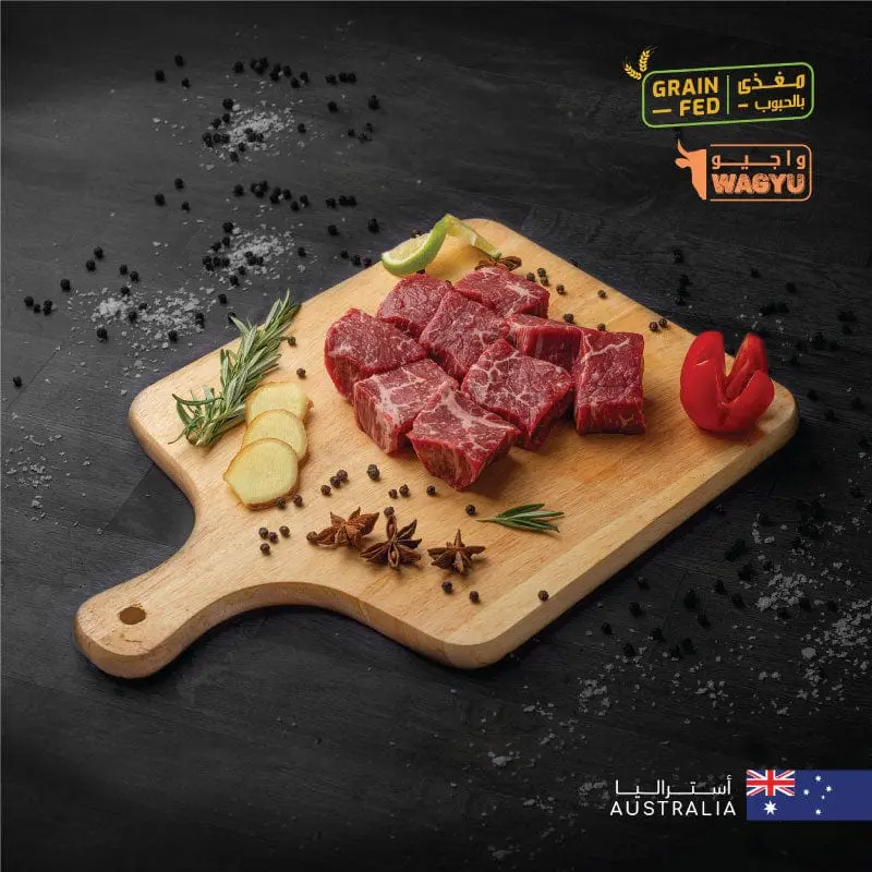 AUS Wagyu Beef Boneless Cubes MB 4/5 - Image 3