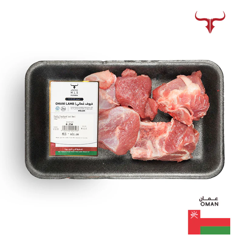 Freshly Slaughtered Local Omani Bone-in Lamb Cubes - Image 3