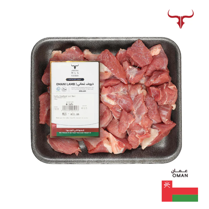 Freshly Slaughtered Local Omani Lamb Mishkak Cubes - Image 4