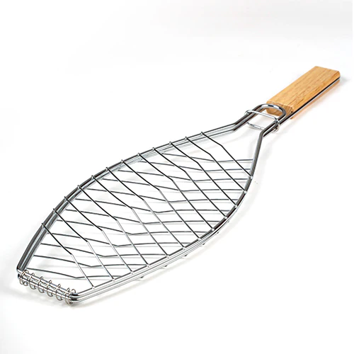 Metal Wire Mesh Grilling Basket "BBQ Guru" 13x35cm