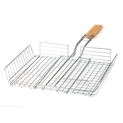 Metal Wire Mesh Grilling Basket "BBQ Guru" 40x30cm