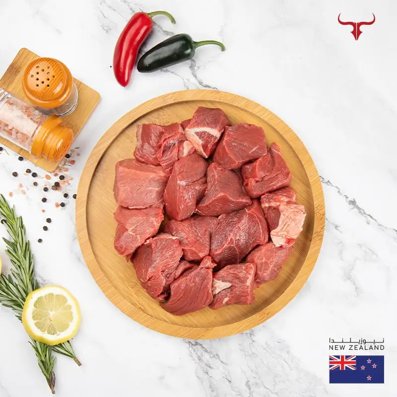 NZ Grass-Fed Beef Boneless Cubes Offer 1kg