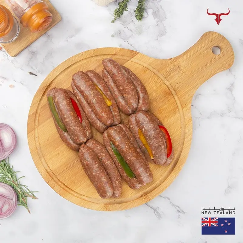 Seasoned Lebanese NZ Grass-Fed Beef Sausage - 500gm